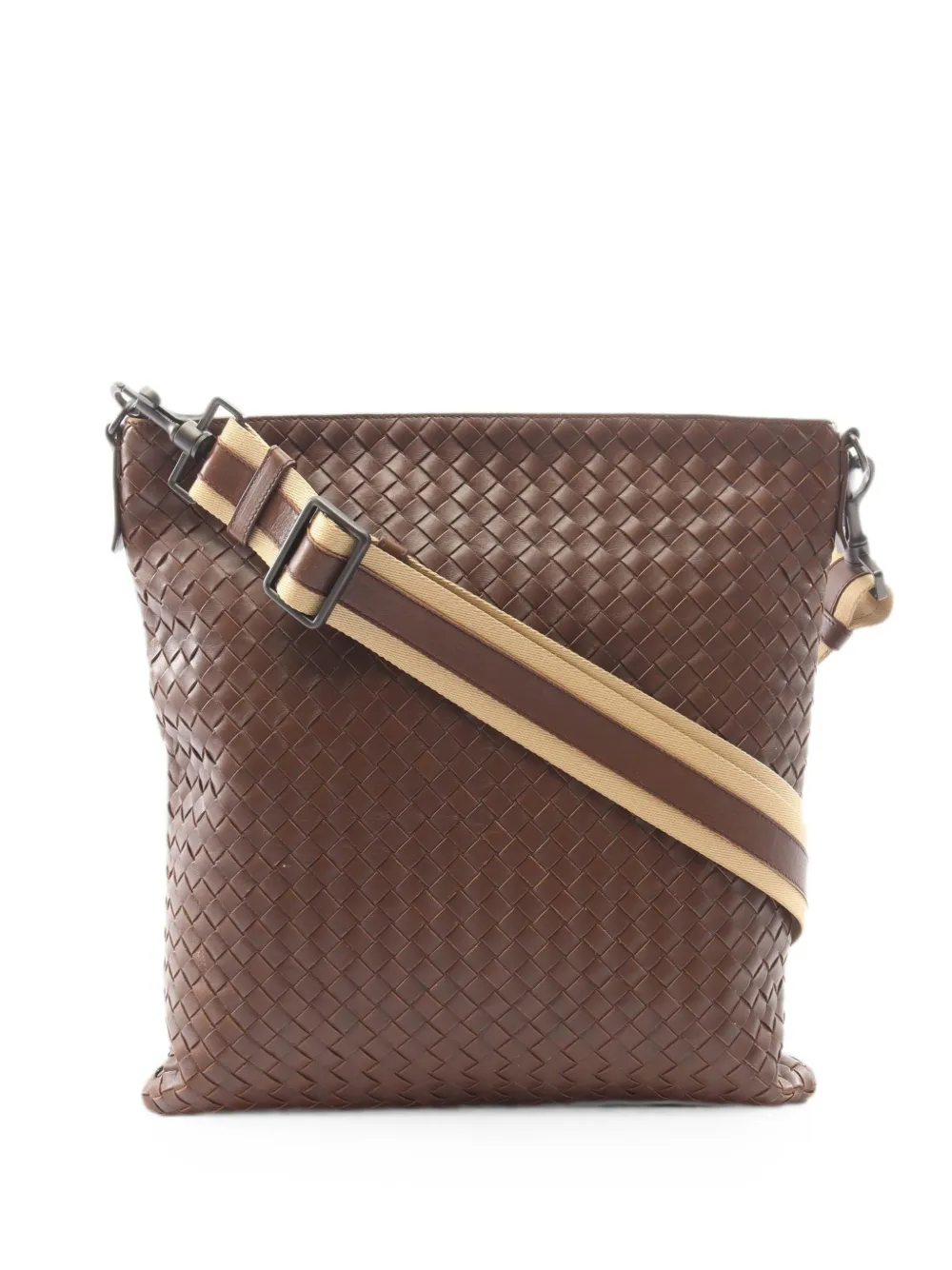 Bottega Veneta Pre-Owned 2000s Intrecciato shoulder bag - Brown
