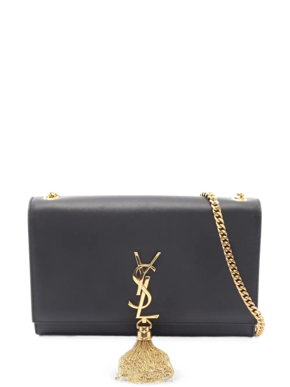 Saint Laurent Pre-Owned 2010s Kate tassel-detail shoulder bag - Schwarz