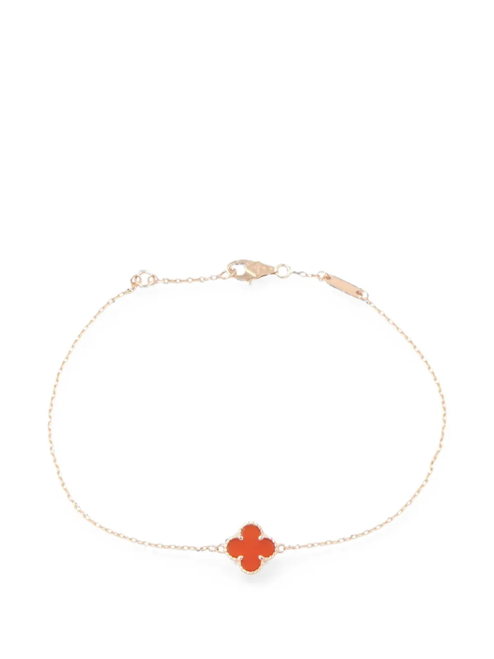 Van Cleef & Arpels Pre-Owned 2010s Sweet Alhambra carnelian bracelet - Rosa
