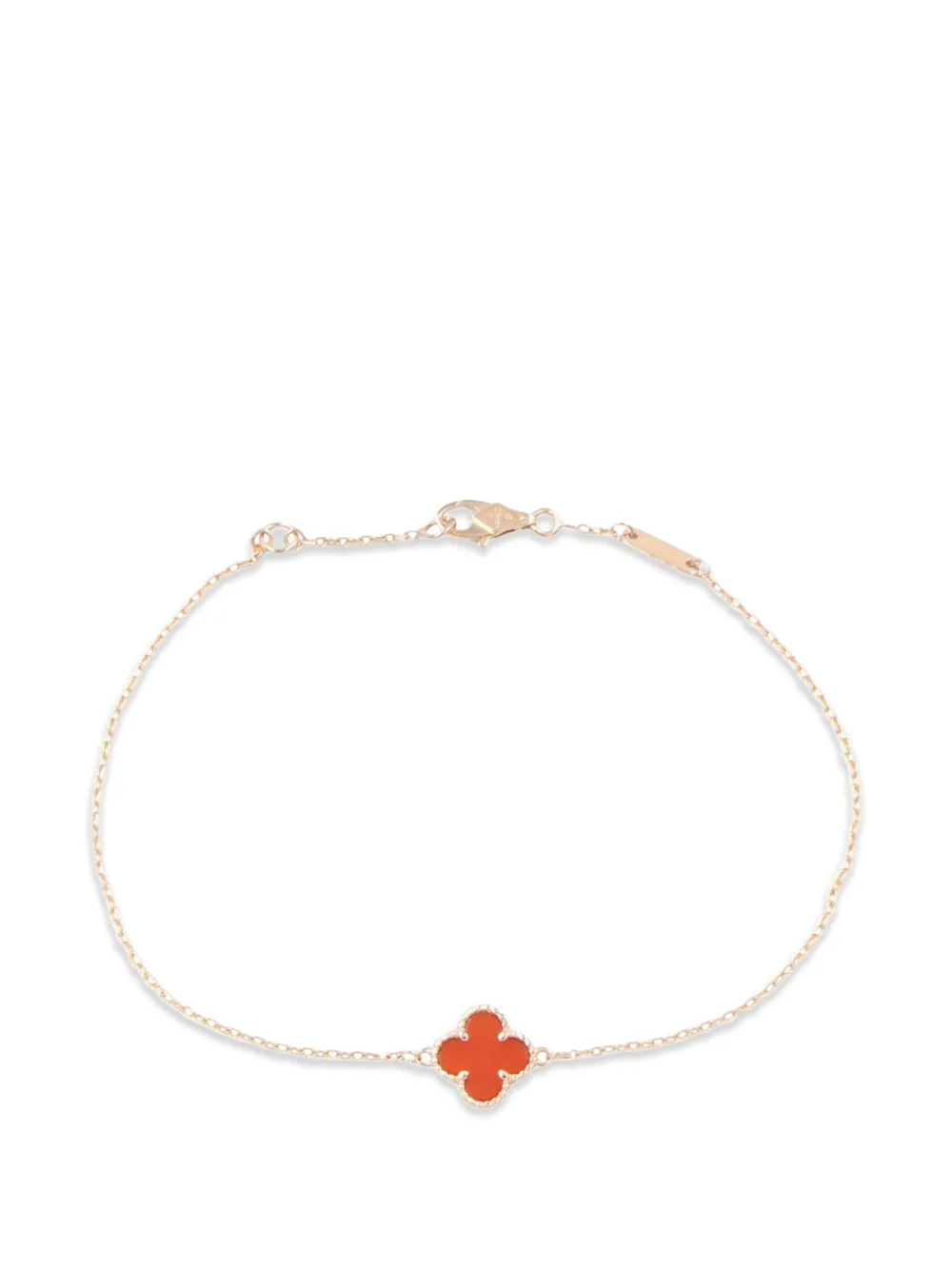 Van Cleef & Arpels Pre-Owned 2010s Sweet Alhambra carnelian bracelet - Rosa