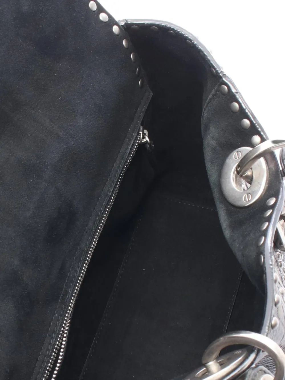 Dior Pre-owned 2000s Lady Dior Studded Handbag in Black, view 4