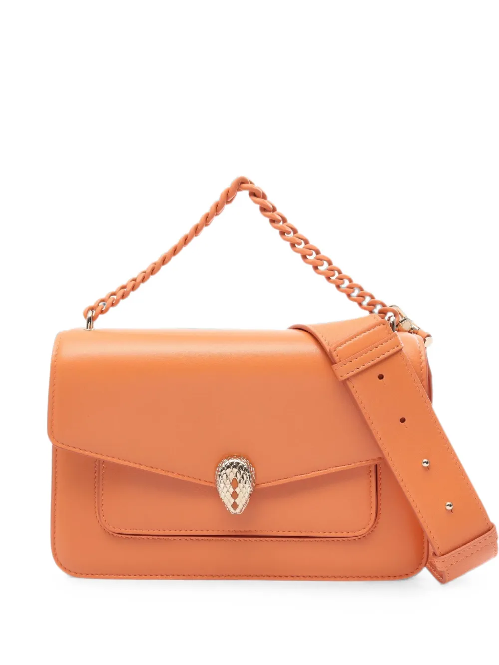 Bvlgari Pre-Owned 2010s Serpenti Forever chain cross body bag - Arancione