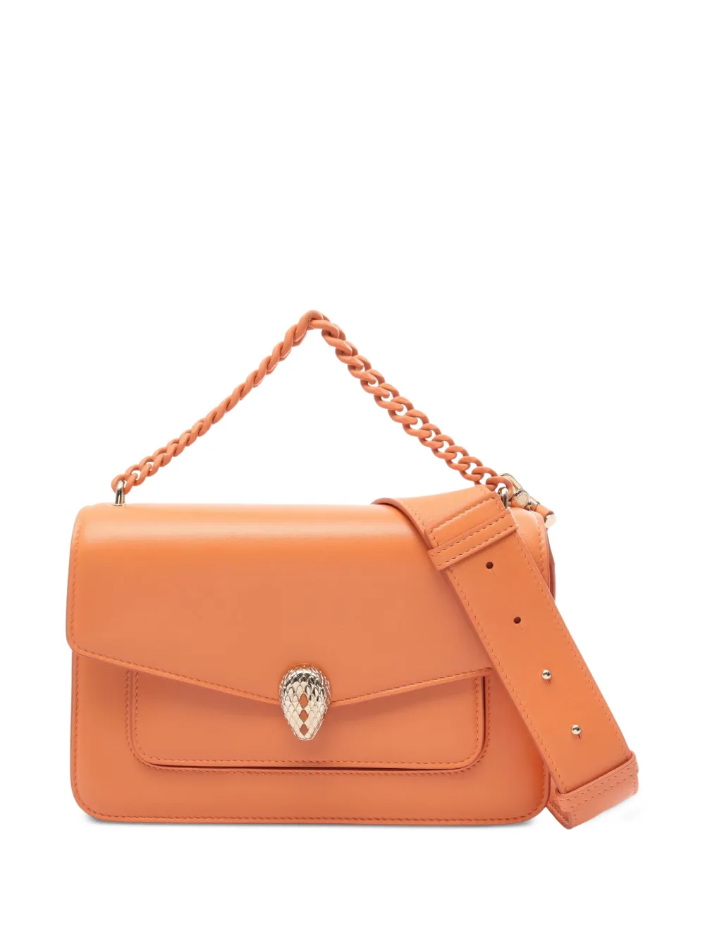 Bvlgari Pre-Owned 2010s Serpenti Forever chain cross body bag - Arancione