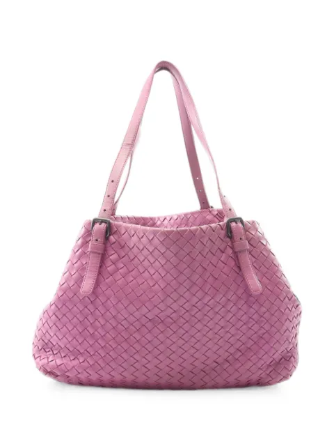 Bottega Veneta Pre-Owned tote de piel Intrecciato 2000