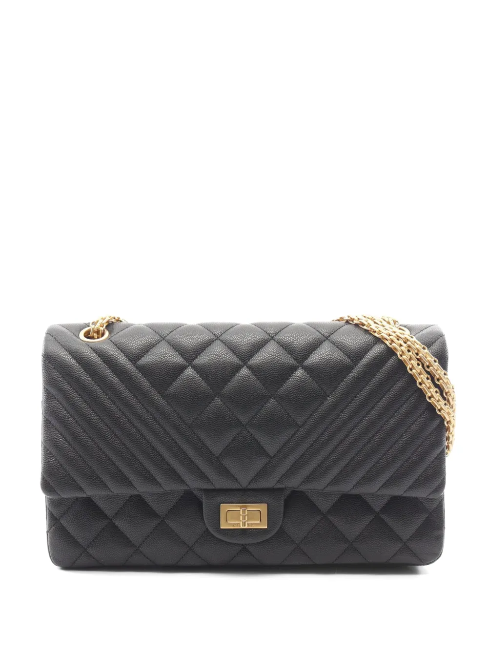 CHANEL Pre-Owned 1991-1994 2.55 V-stitch shoulder bag - Black