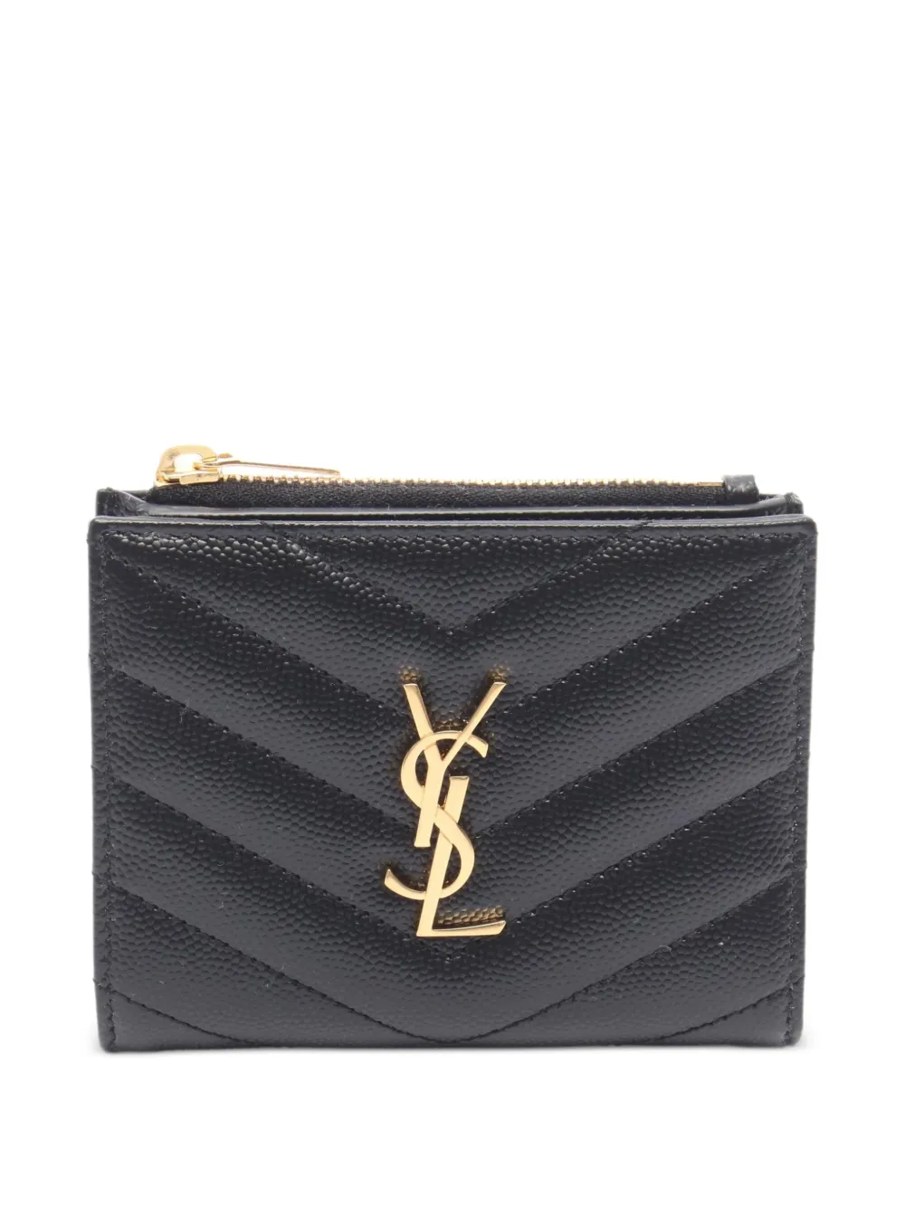 Saint Laurent Pre-Owned 2020s Monogram bi-fold wallet - Black