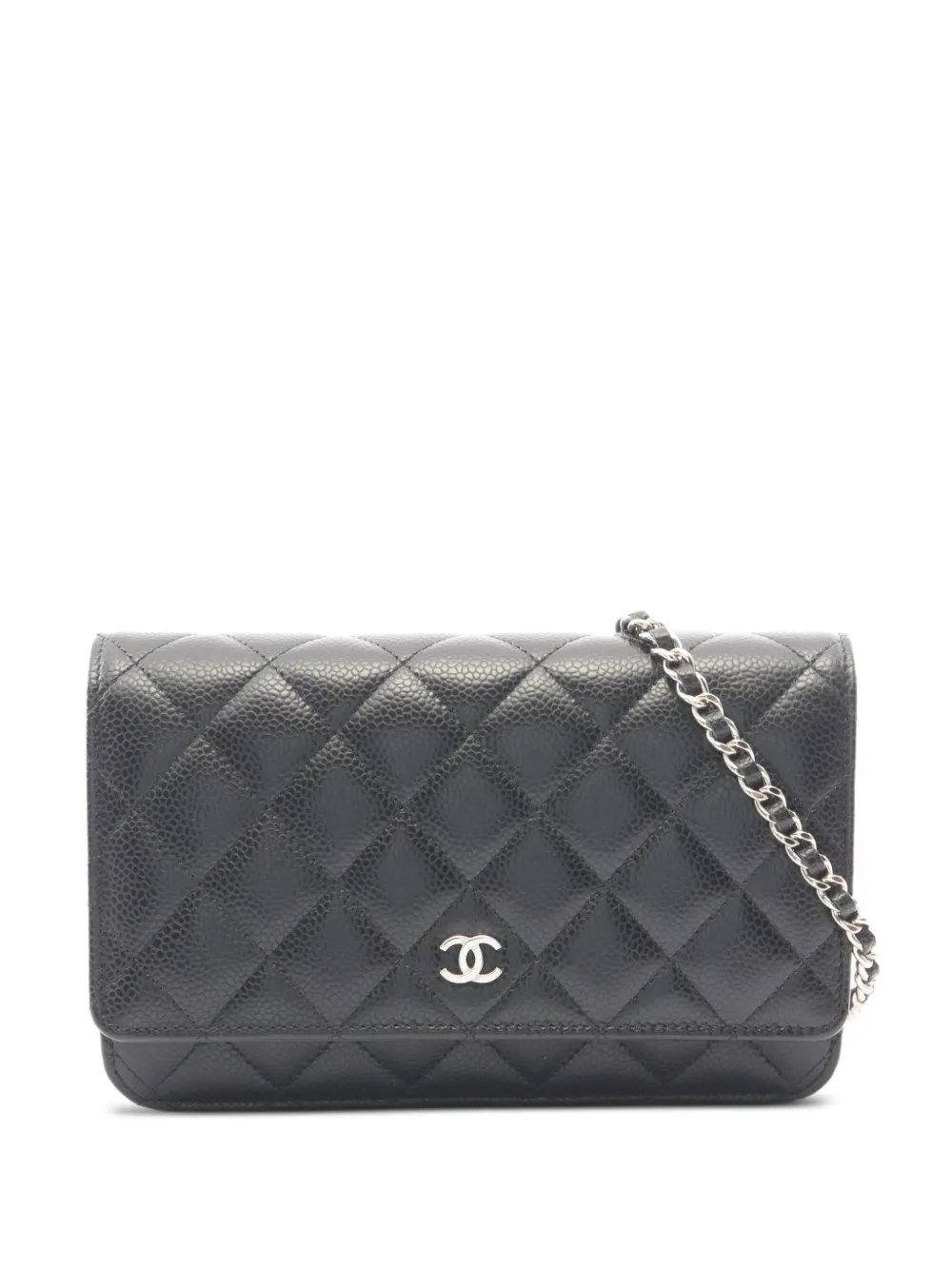 CHANEL Pre-Owned Matelassé Caviar chain-strap shoulder bag - Nero