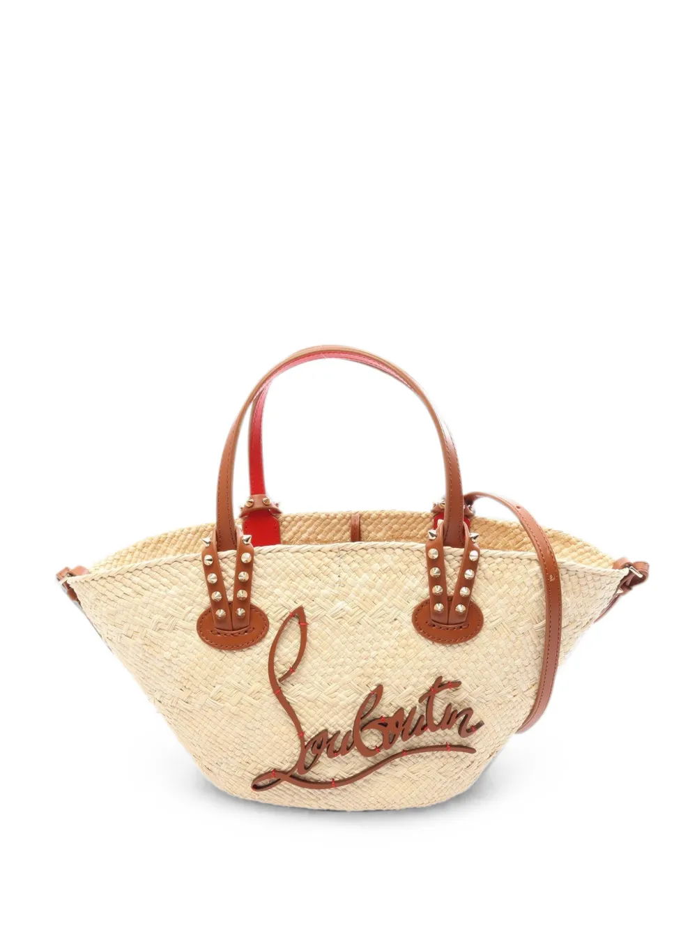 Christian Louboutin Pre-Owned 2020s mini Cabata two-way handbag - Toni neutri