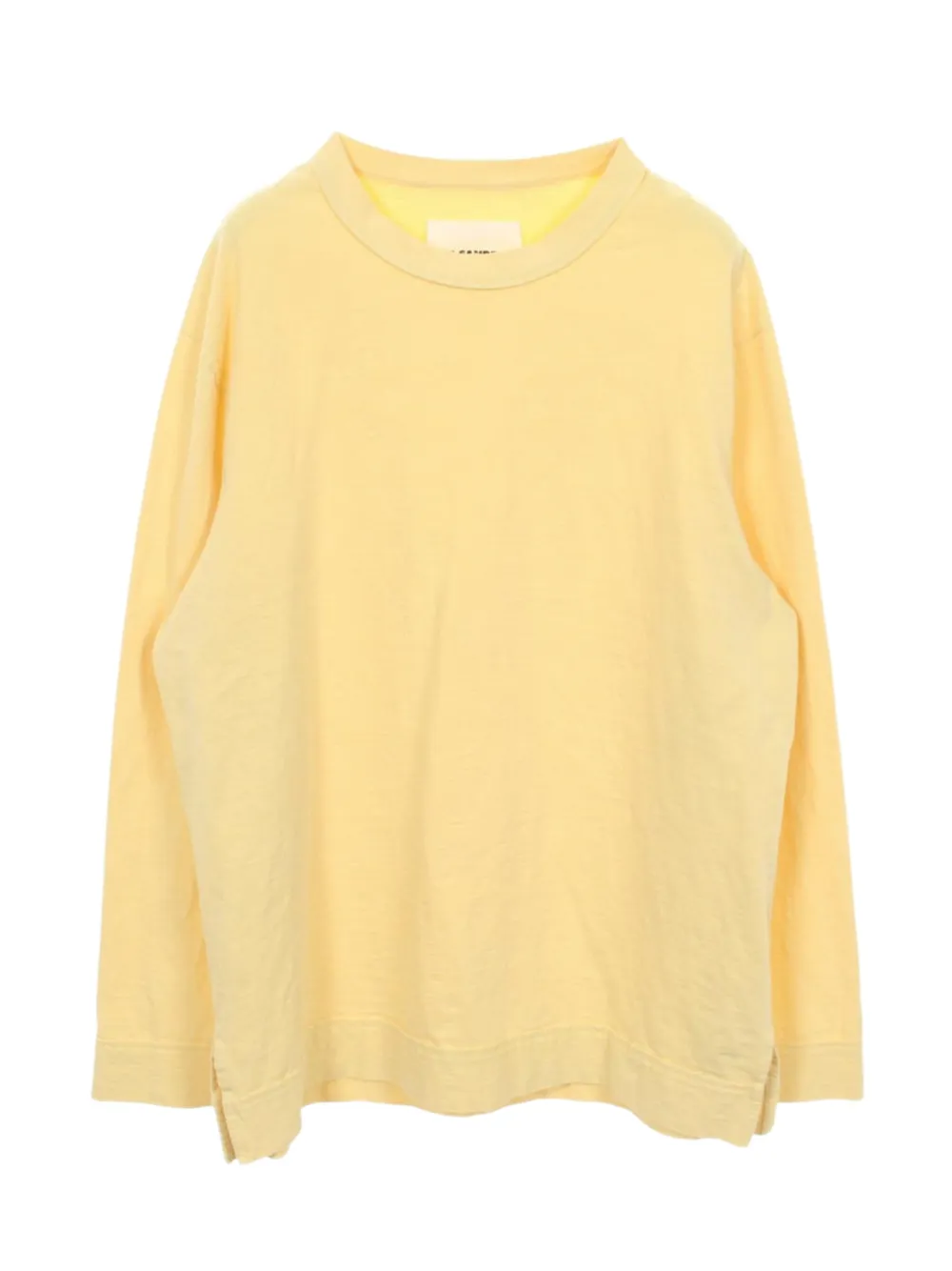Jil Sander Pre-Owned t-shirt à fente latérale (années 2010) - Jaune Jil Sander Pre-Owned t-shirt à fente latérale (années 2010) - Jaune