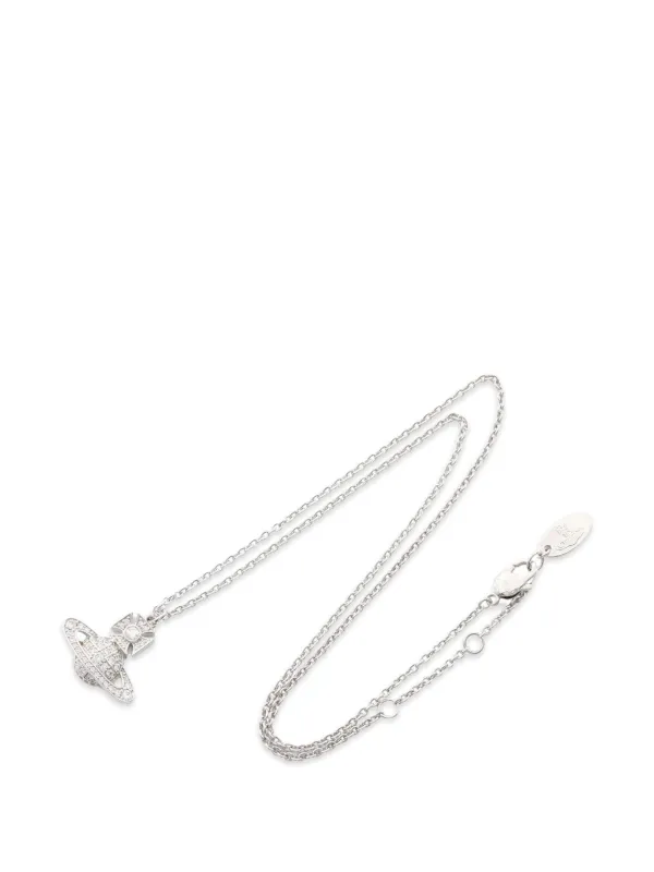 Vivienne Westwood Pre-owned 2020s Carmela Orb Pendant Necklace in Silver