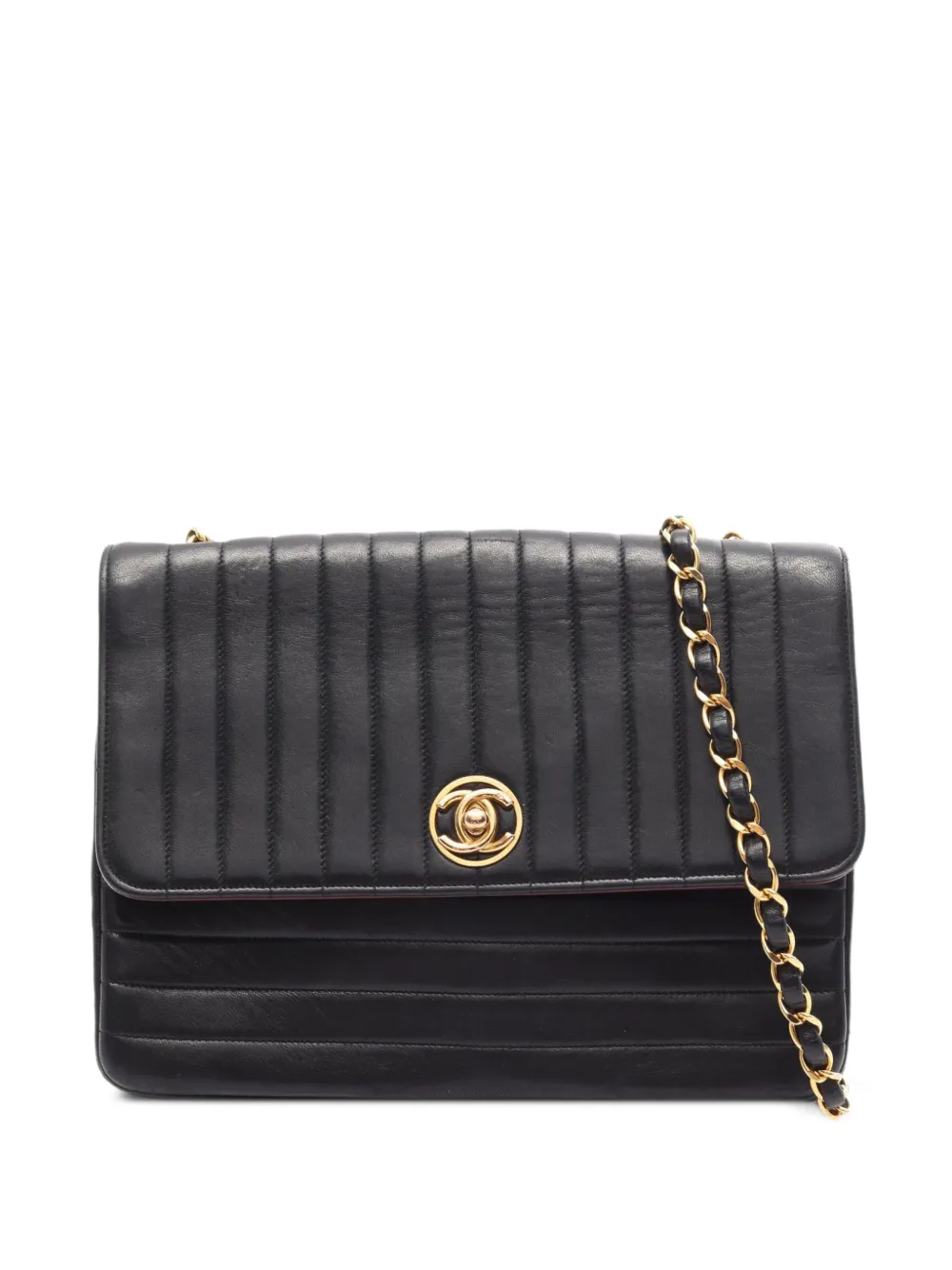 CHANEL Pre-Owned 1991-1994 chain-strap shoulder bag - Black