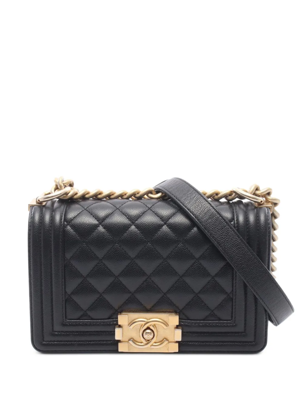 CHANEL Pre-Owned 2019 small Boy cross body bag - Black