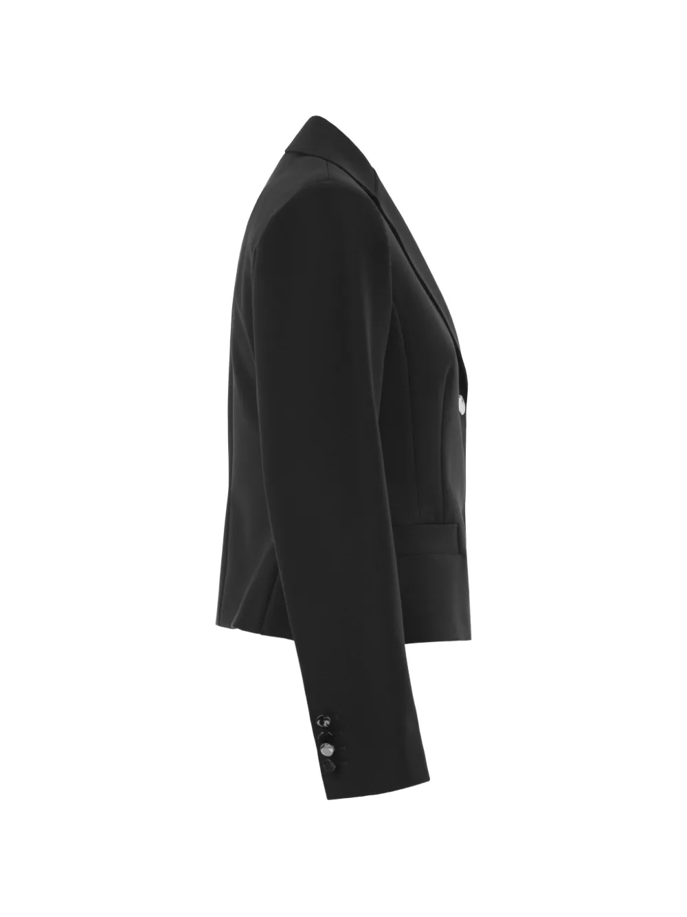 Max Mara Blazer met enkele rij knopen Zwart