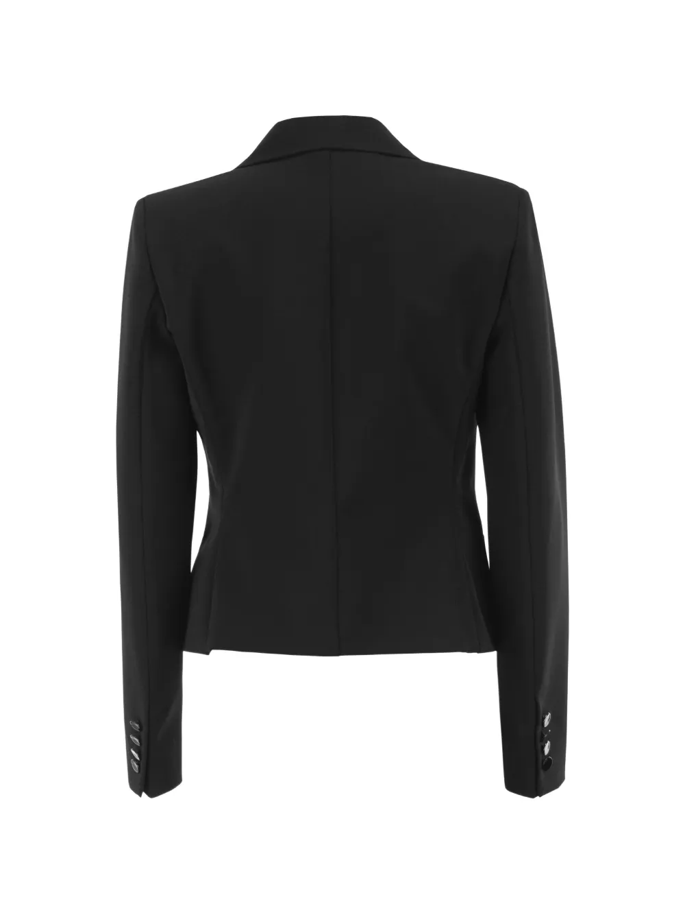 Max Mara Blazer met enkele rij knopen Zwart