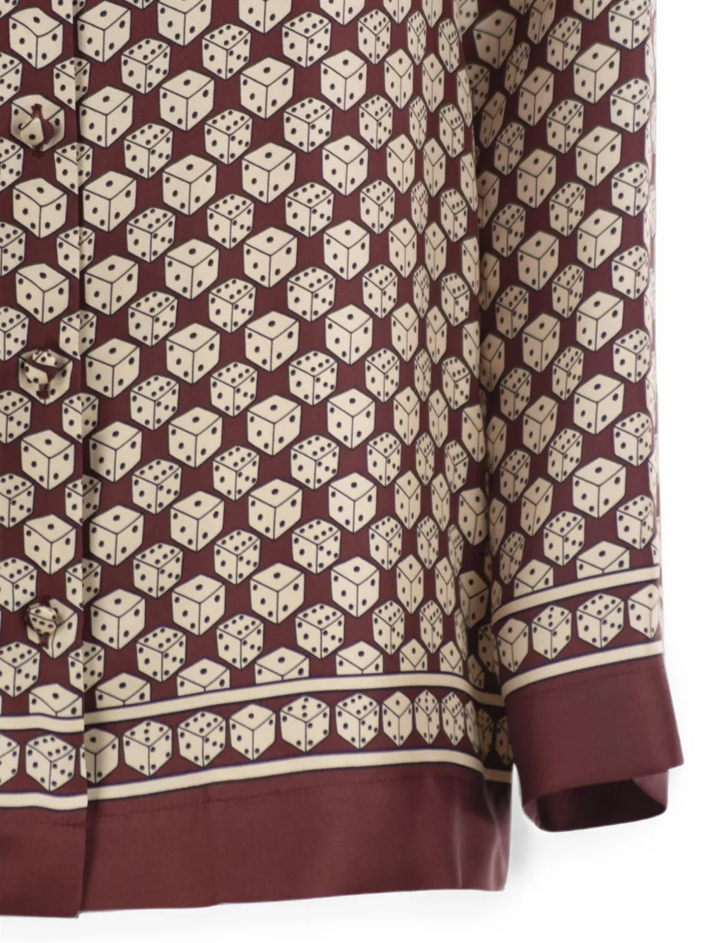 'S Max Mara Zijden blouse met print Bruin