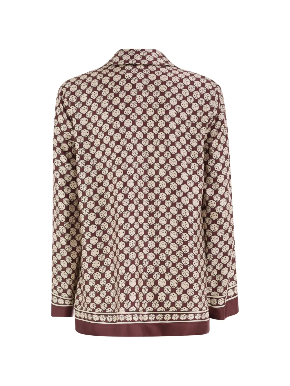 'S Max Mara Zijden blouse met print Bruin
