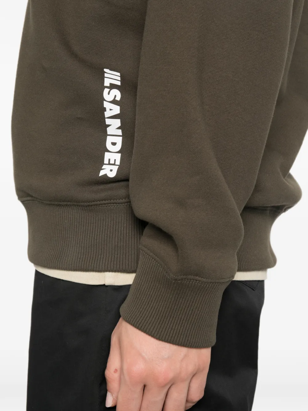 Jil Sander Trui met logoprint Groen