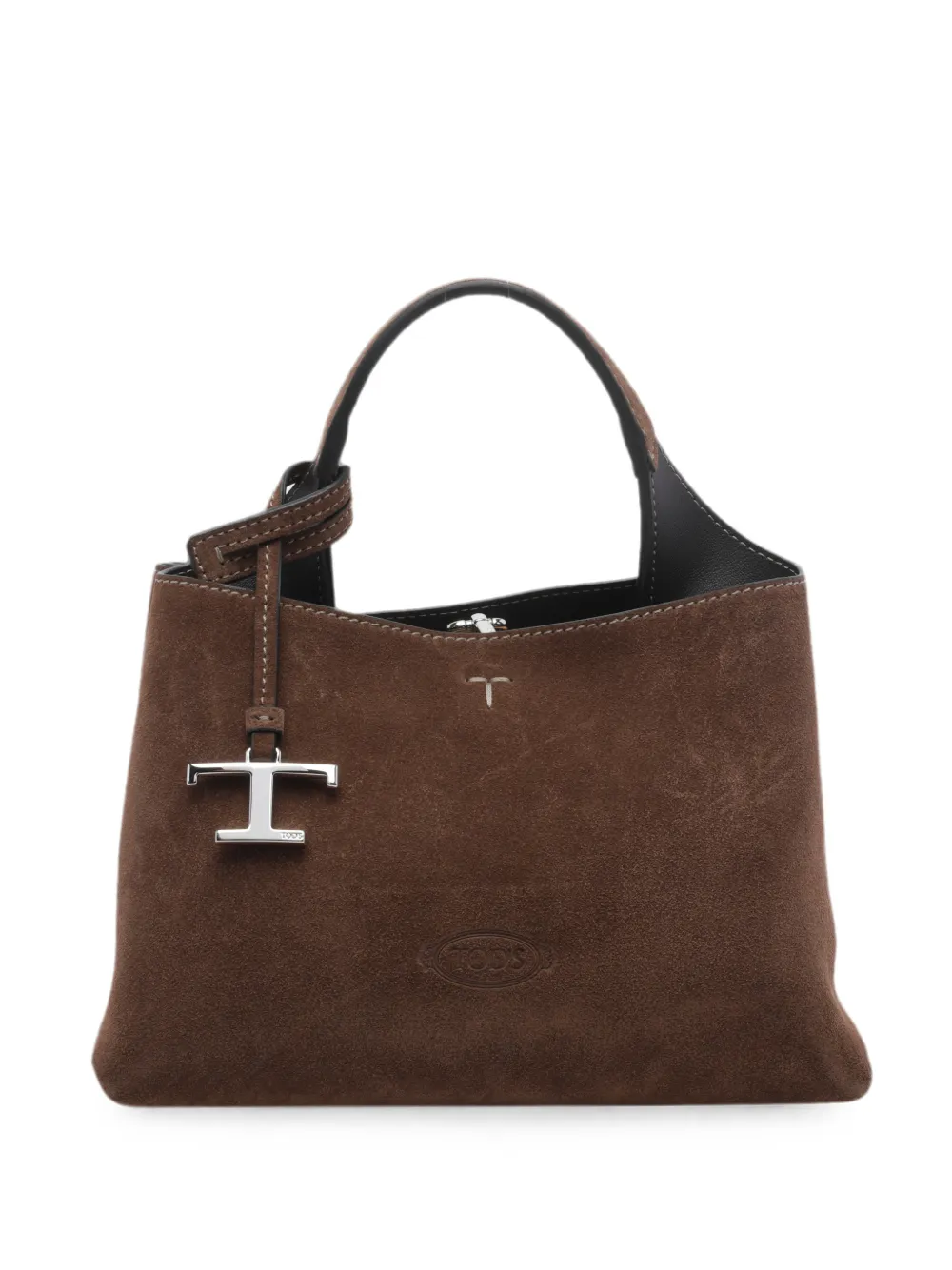 Tod's T-Timeless pendant leather cross body bag - Braun