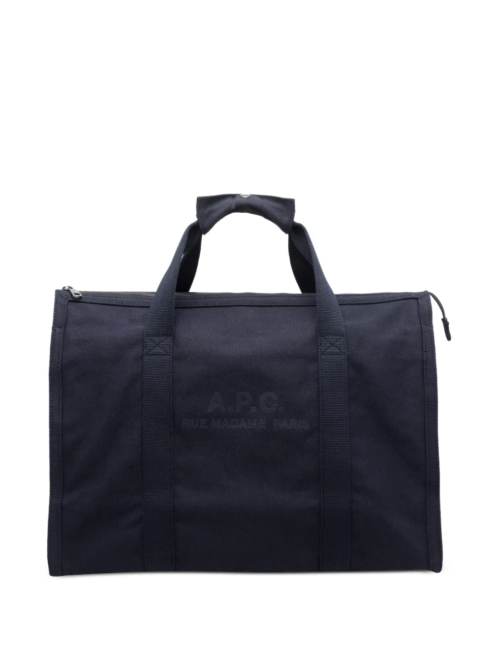 A.P.C. Recuperation logo-print luggage & holdalls bag - Blu