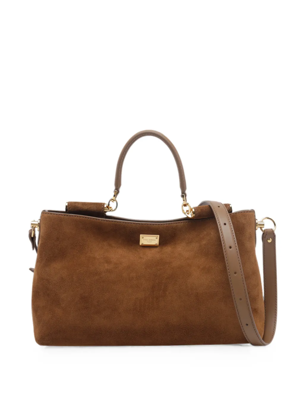 Dolce & Gabbana Vittoria leather handbag - Marrone