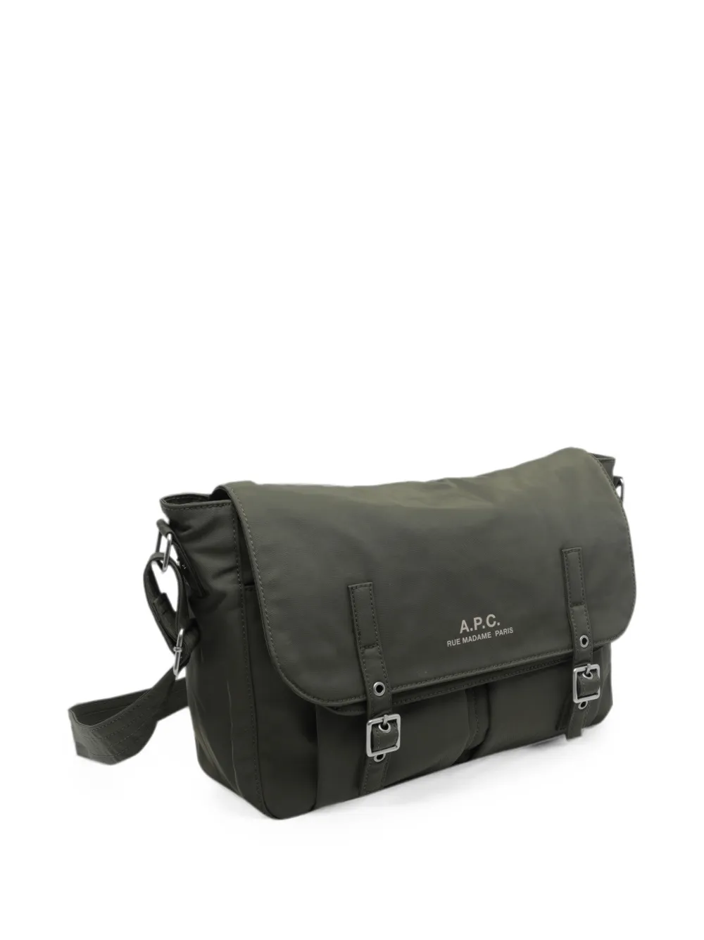 A.P.C. Archive schoudertas met gespsluiting Groen