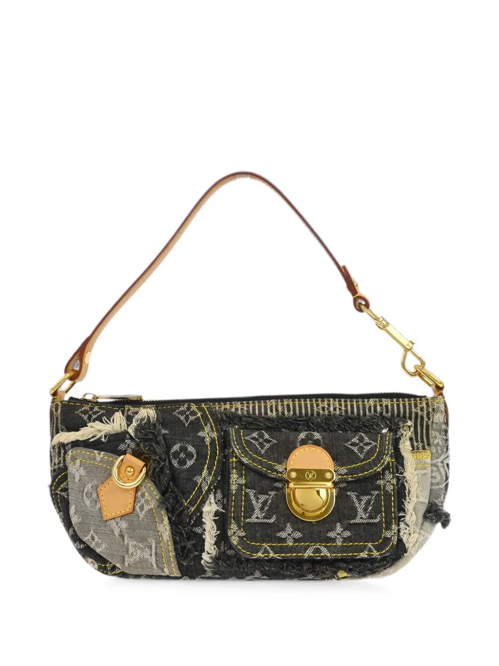Louis Vuitton Pre-Owned 2007 Monogram Denim Patchwork tote bag - Nero