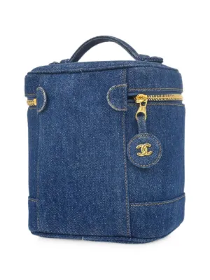 CHANEL Pre-Owned 1997 ココマークステッチ デニムバッグ | ブルー