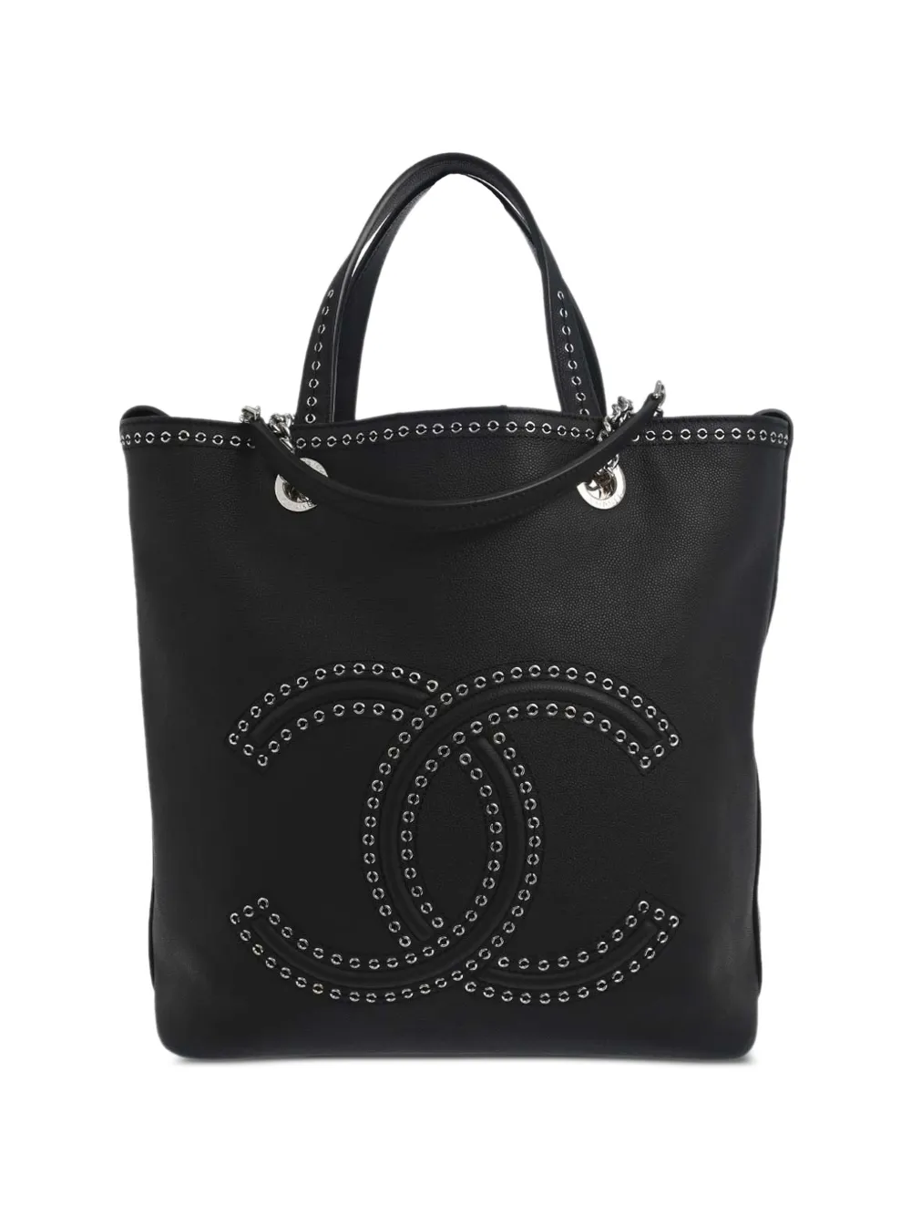 CHANEL Pre-Owned 2019 Coco Eyelets Tote Bag - Schwarz