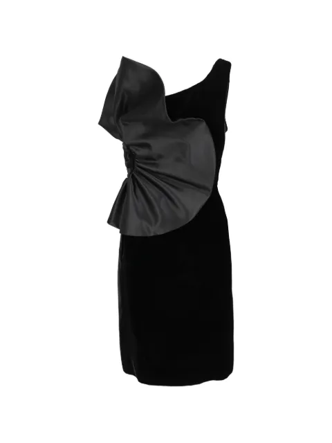 Giorgio Armani Pre-Owned bow-detail velvet midi dress