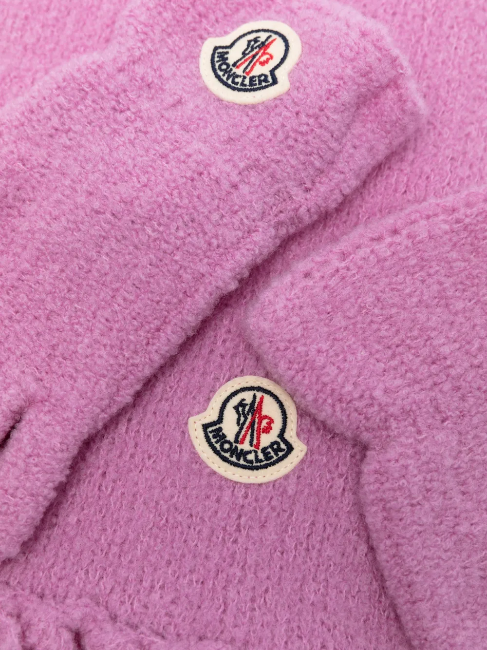 Moncler Enfant Driedelige sjaalset met logopatch Roze