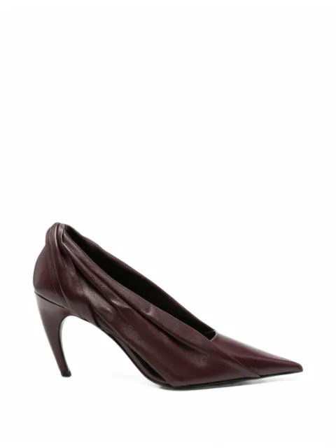 KHAITE Eve draped leather pumps