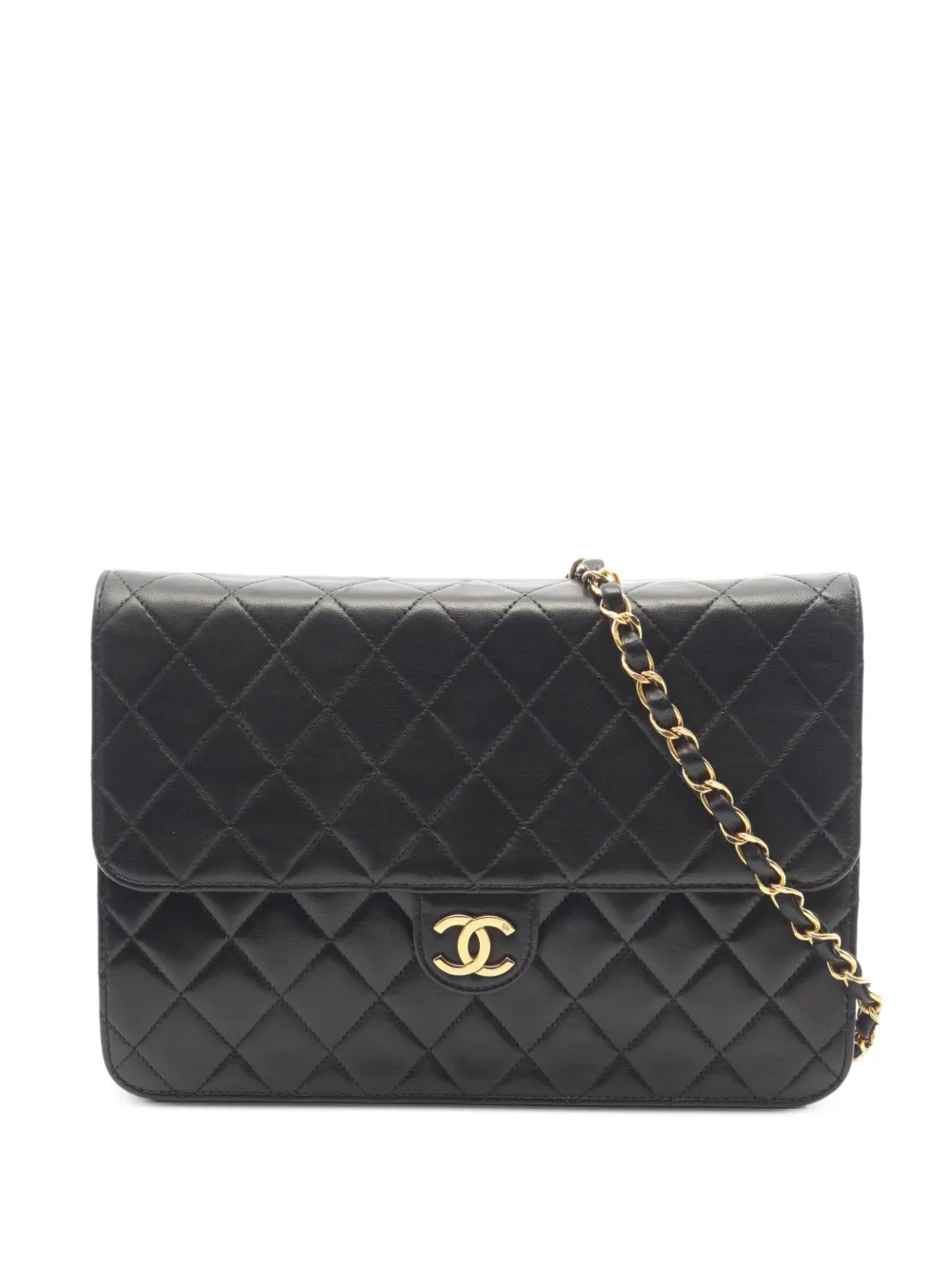 CHANEL Pre-Owned 1997-1999 Matelassé push-lock shoulder bag - Black