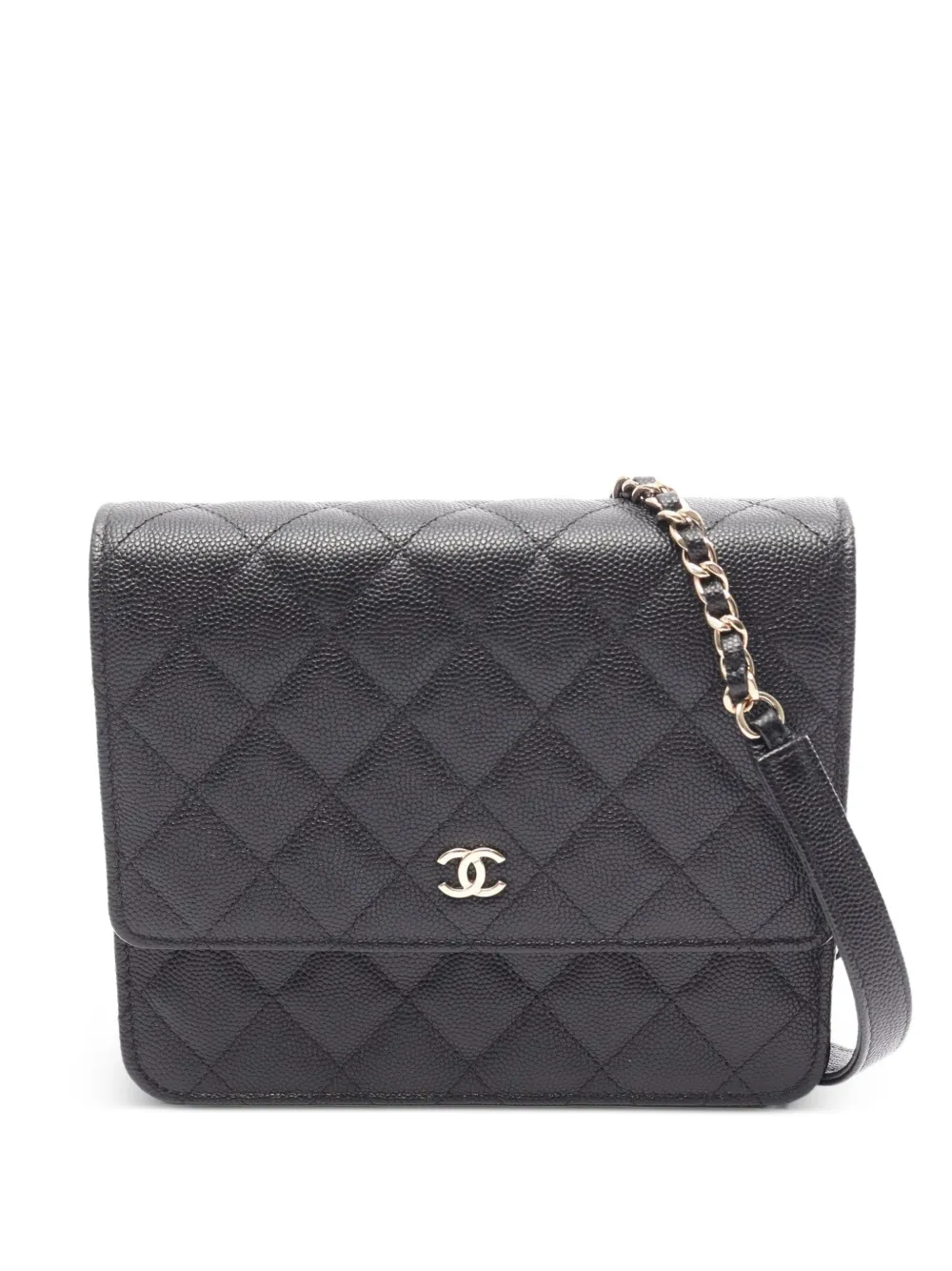 CHANEL Pre-Owned 2018-2019 matelassé wallet - Nero