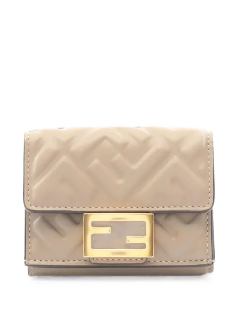 Fendi Pre-Owned 2020s FF logo trifold wallet