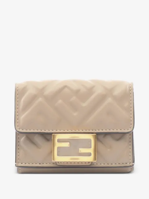 Fendi Pre-Owned 2020s FF logo trifold wallet