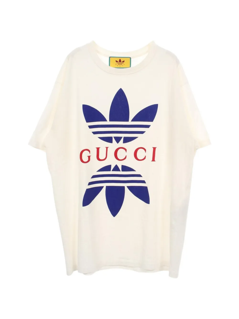 Gucci Pre-Owned x Adidas 2010s Trefoil logo T-shirt - Bianco