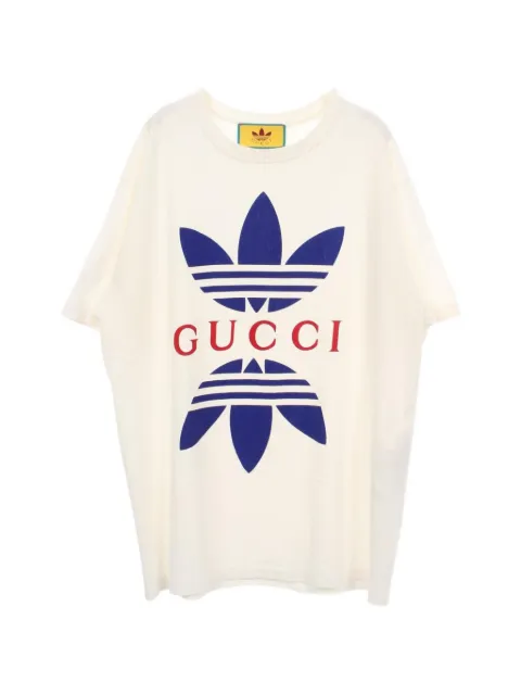 Gucci Pre-Owned x Adidas 2010s Trefoil logo T-shirt