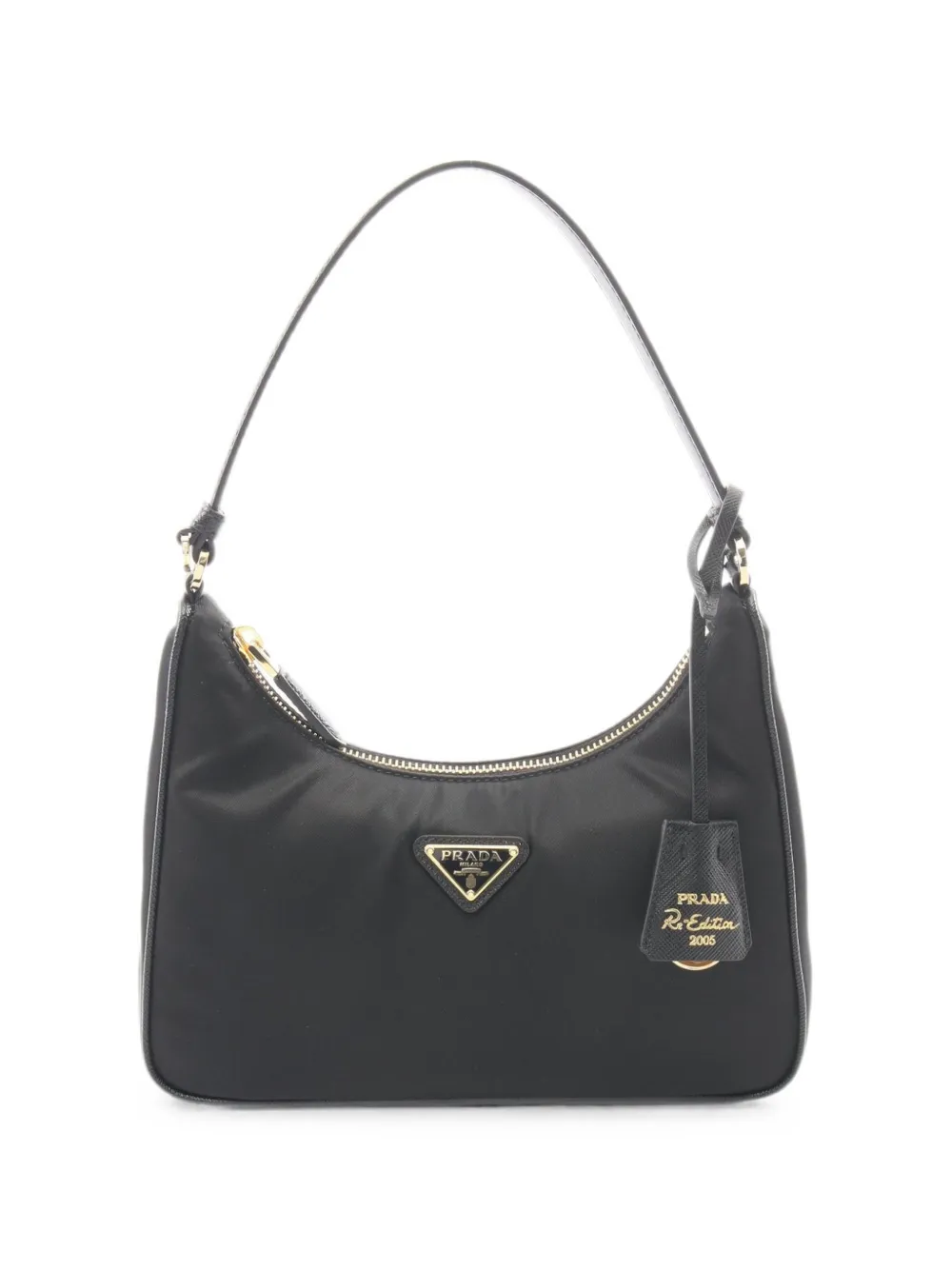 Prada Pre-Owned 2020s mini Re-Edition 2005 Re-Nylon shoulder bag - Schwarz
