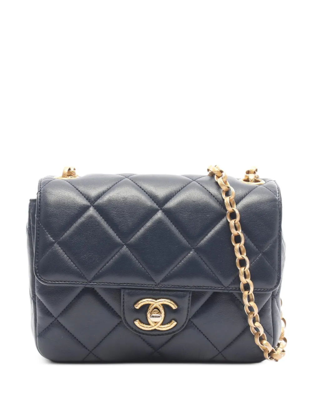 CHANEL Pre-Owned Matelassé chain shoulder bag - Blue