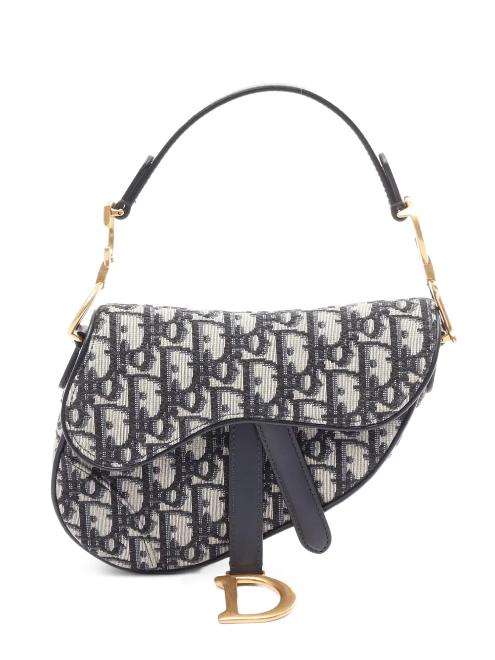 Christian Dior Pre-Owned 2010s Saddle Oblique monogram mini tote bag - Blu