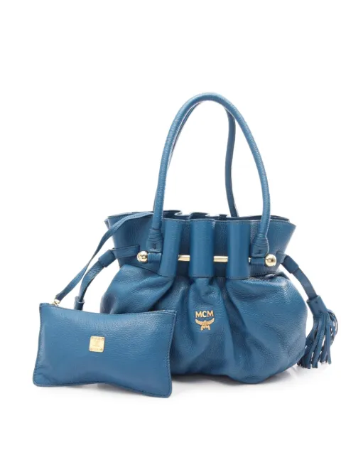 MCM Pre-Owned 2000s tassel-detail leather shoulder bag