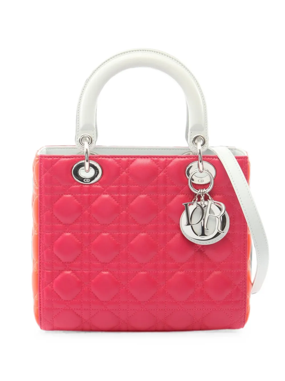 Christian Dior Pre-Owned 2010s Lady Dior two-way handbag - Rosa