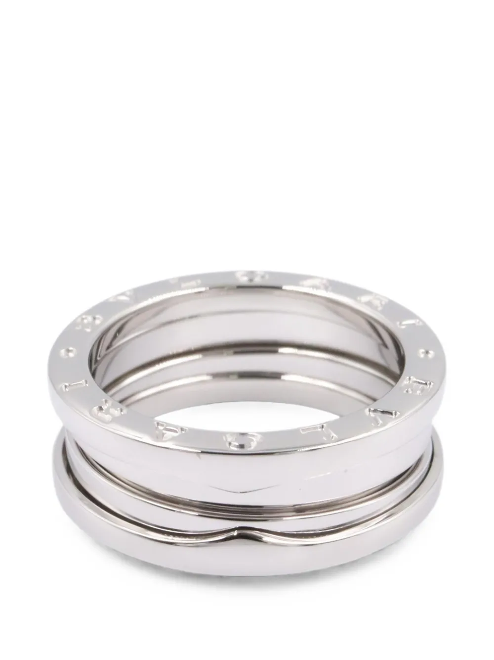 Bvlgari Pre-Owned 2010s B-zero1 engraved-logo ring - Silber