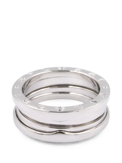 Bvlgari Pre-Owned 2010s B-zero1 engraved-logo ring