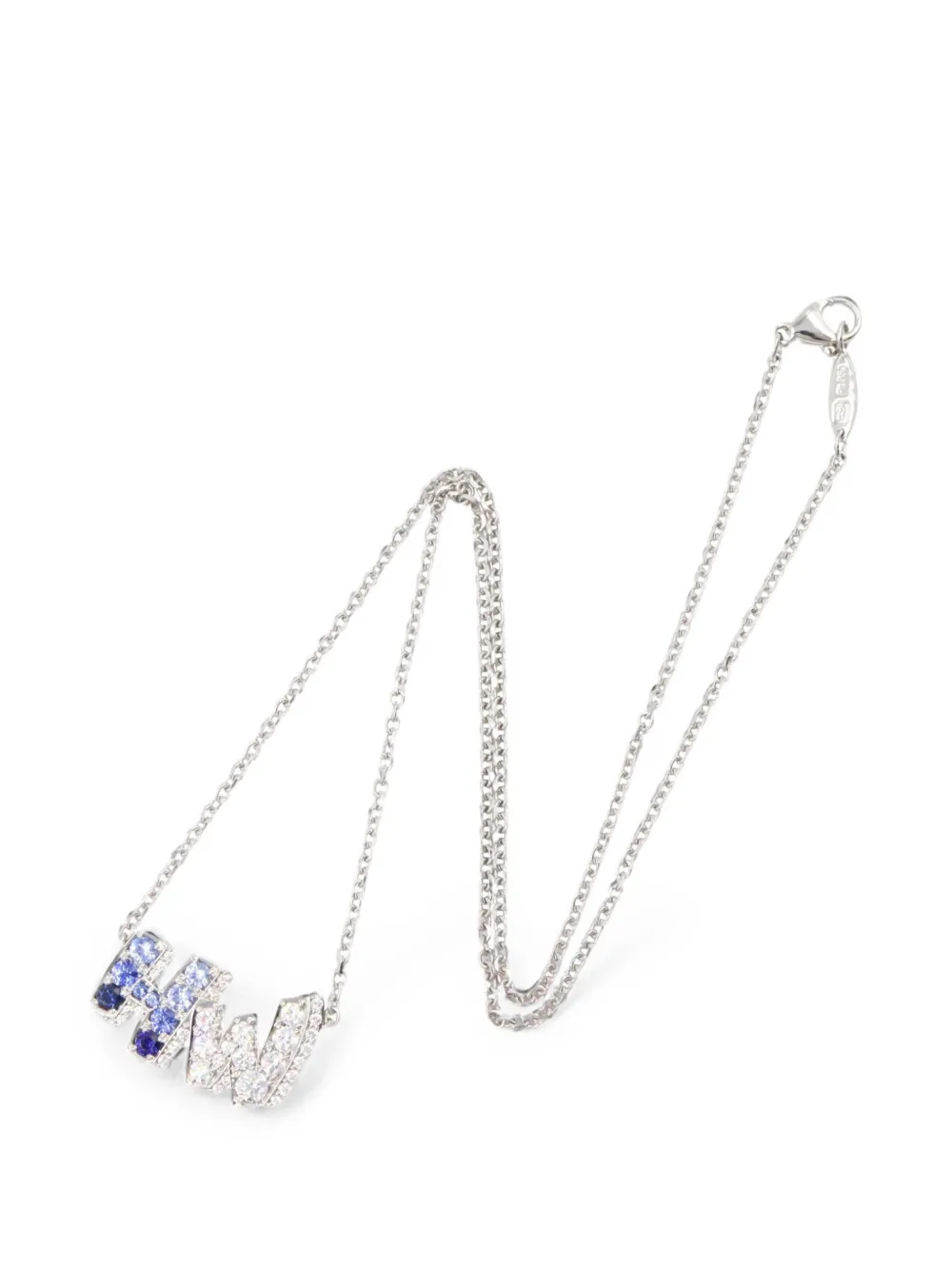 Harry Winston 2010s Graffiti sapphire necklace - Argento