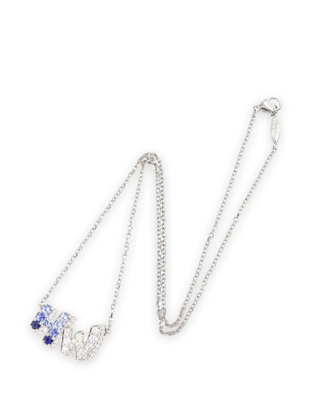 Harry Winston 2010s Graffiti sapphire necklace - Argento