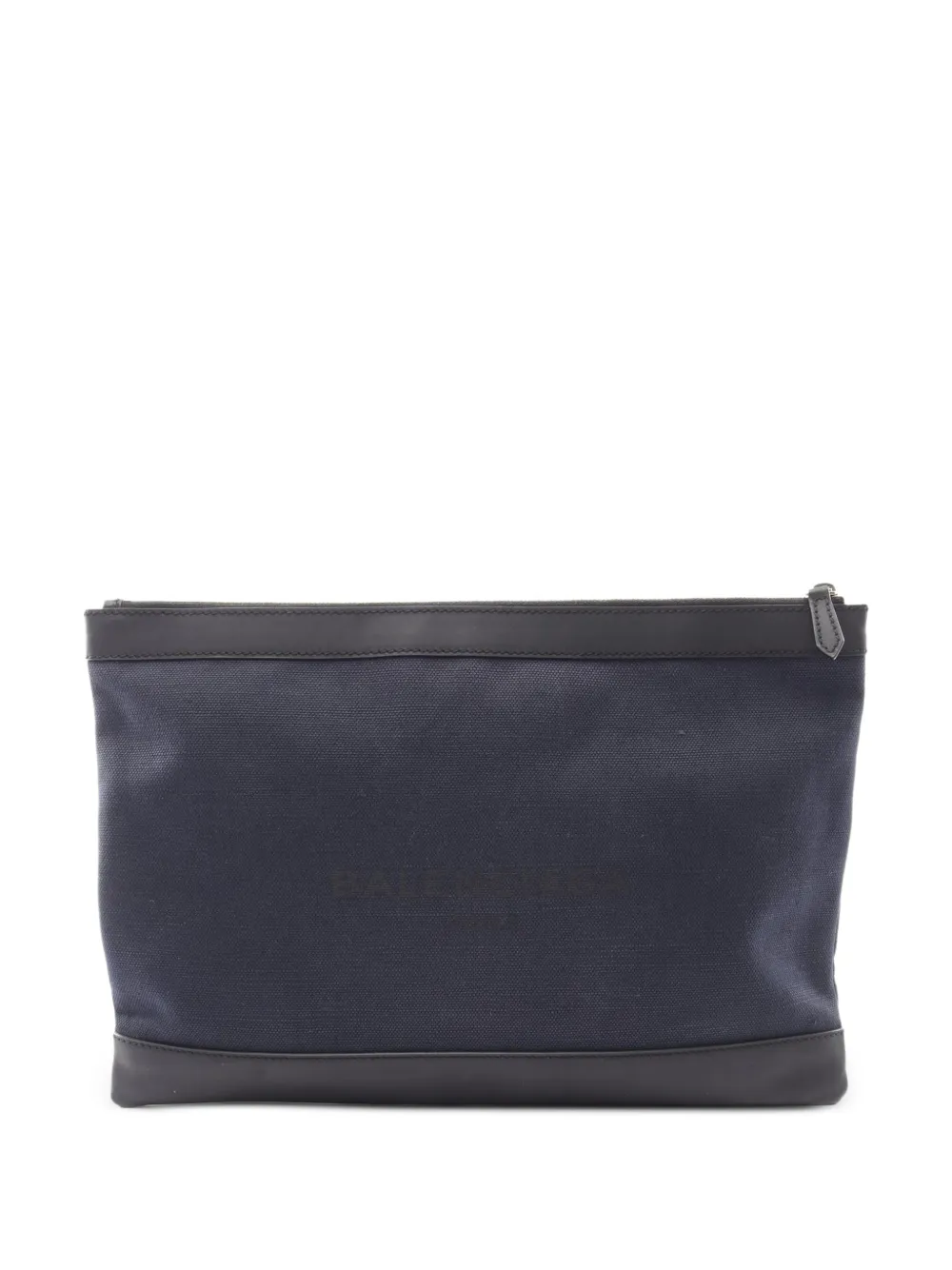 Balenciaga Pre-Owned Clutch Navy Clip media anni 2000 - Blu