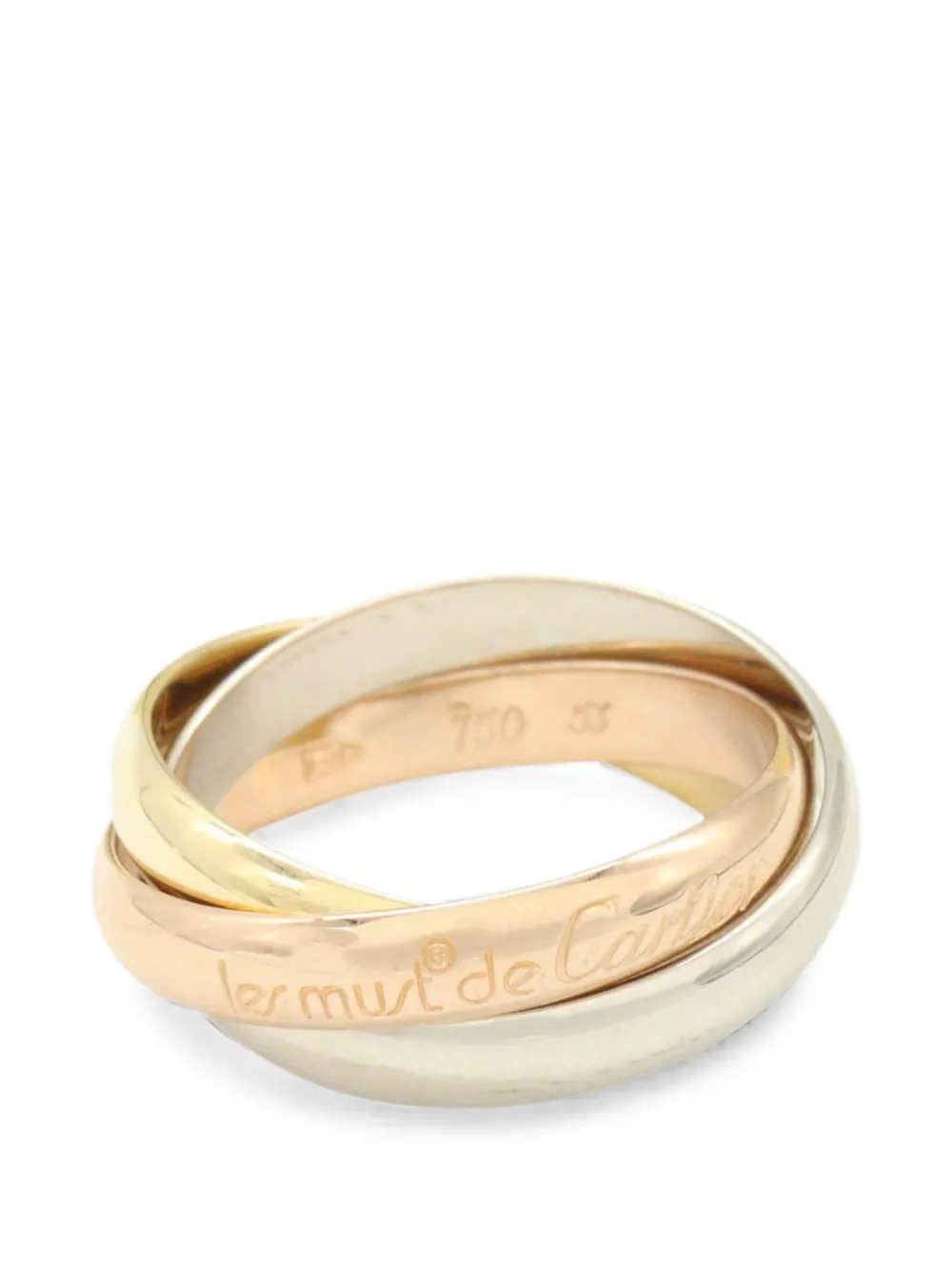 Cartier 2010s Trinity logo-engraved ring - Oro