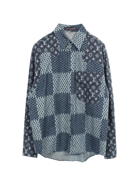 Louis Vuitton Pre-Owned x Nigo 2010s Giant Damier Monogram shirt