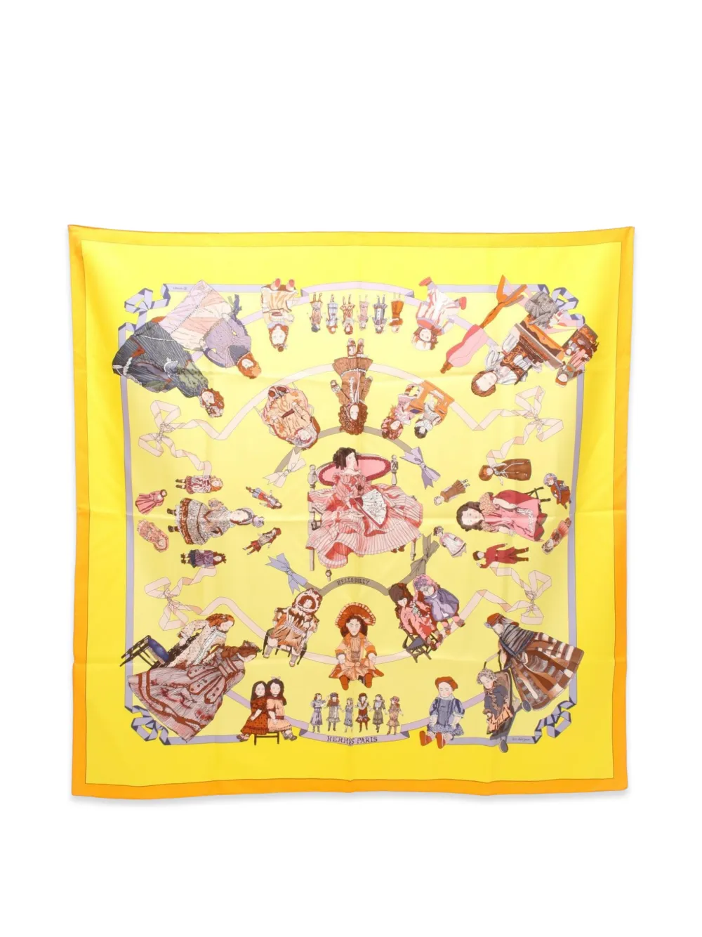 Hermès Pre-Owned 2010s Hello Dolly scarf - Gelb
